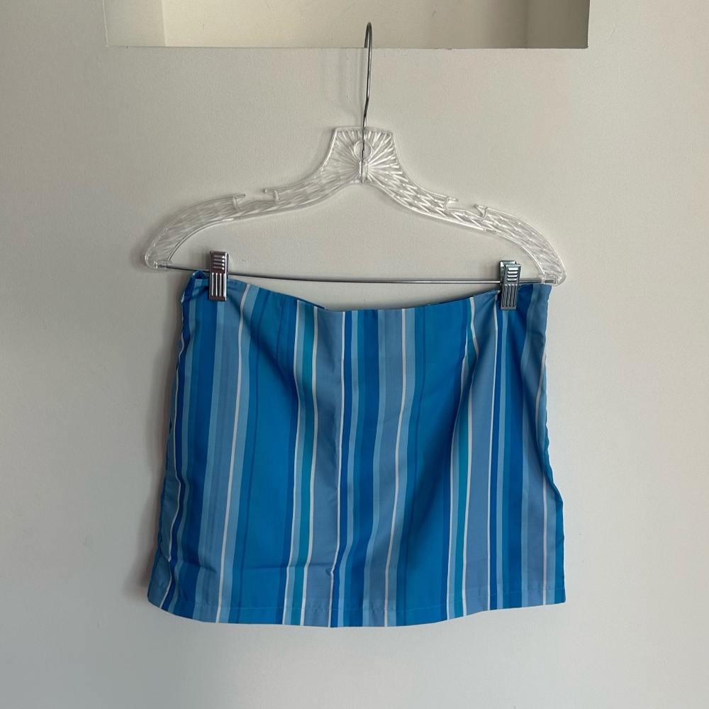 Princess Polly Beechwood Mid Rise Mini Skirt in Blue